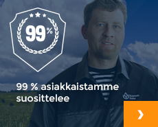 Asiakastyytyv&auml;isyys 99%